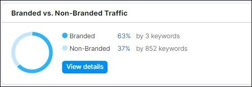screenshot of branded traffic of budsandbeyond